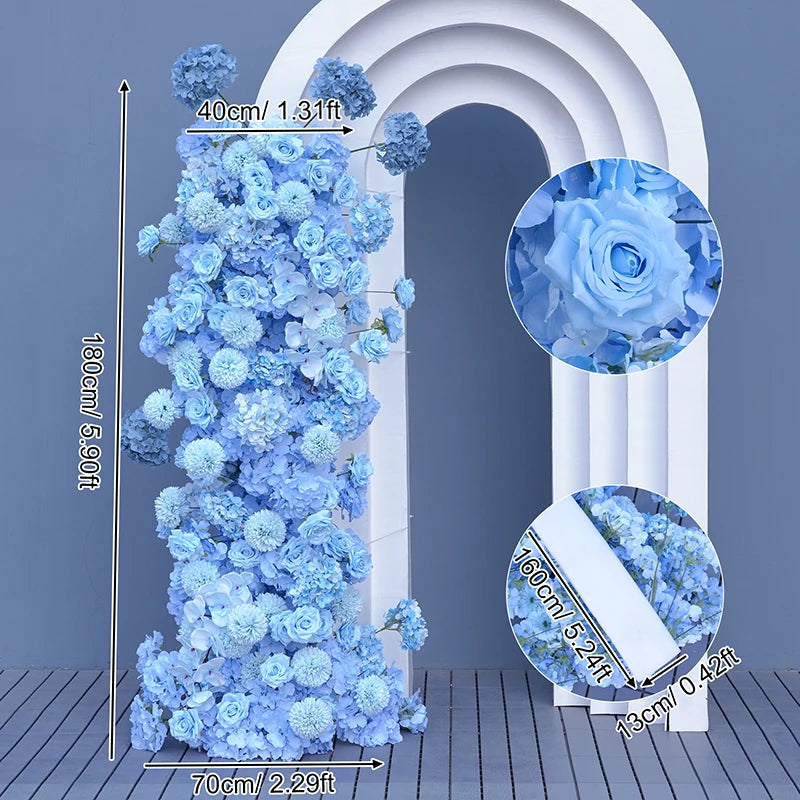 arche fleur blanche décor mariage fête anniversaire banquet cérémonie mur floral moderne grande taille