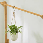 étagère plantes moderne bois naturel pots multicolores fixations grille tailles