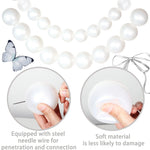 décoration mariage guirlande blanches classiques eyelets ruban festifs anniversaire noël valentin