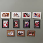Cadre photo carton multicolore brun décoration murale