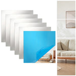 miroirs carrés adhésifs décoration murale moderne minimaliste 15x15cm 25x25cm 23x33cm