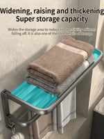 porte serviettes mural aluminium gris moderne serviettes coton brosse dents brosse toilette fixations vis