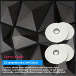 décoration murale moderne 3d autocollant triangles géométriques pvc résistant eau noir blancintérieur salon chambrehôtel
