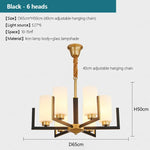 Suspension lumineuse or noir verres opalescents contemporains fer assemblage semi encastré led