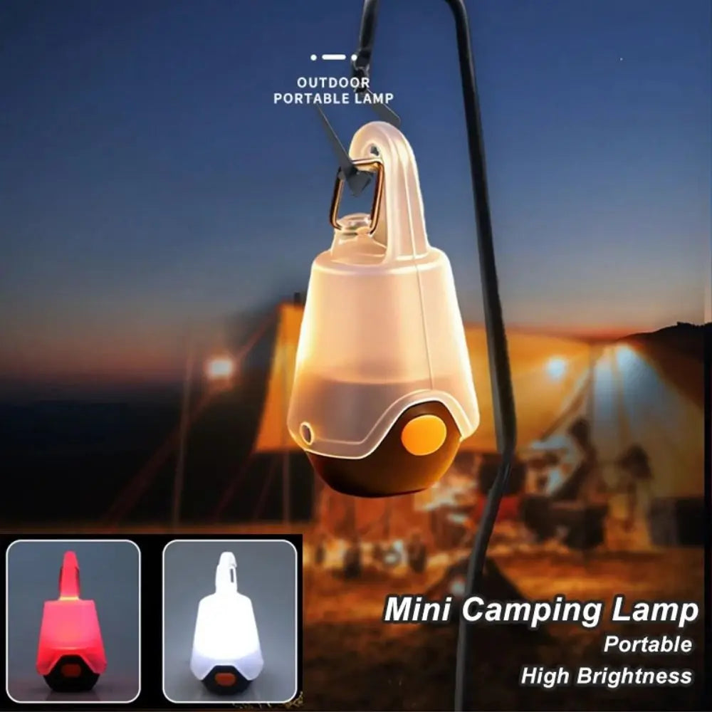lampe camping portable blanc moderne rechargeable crochets étanche 160lm contrôle tactile