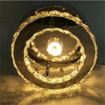 lampe étoile cristal led moderne transparent noire blanche