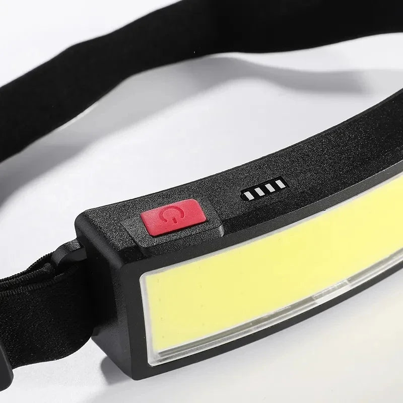 lampe torche frontale rechargeable led camping pêche extérieur noir moderne ceinture