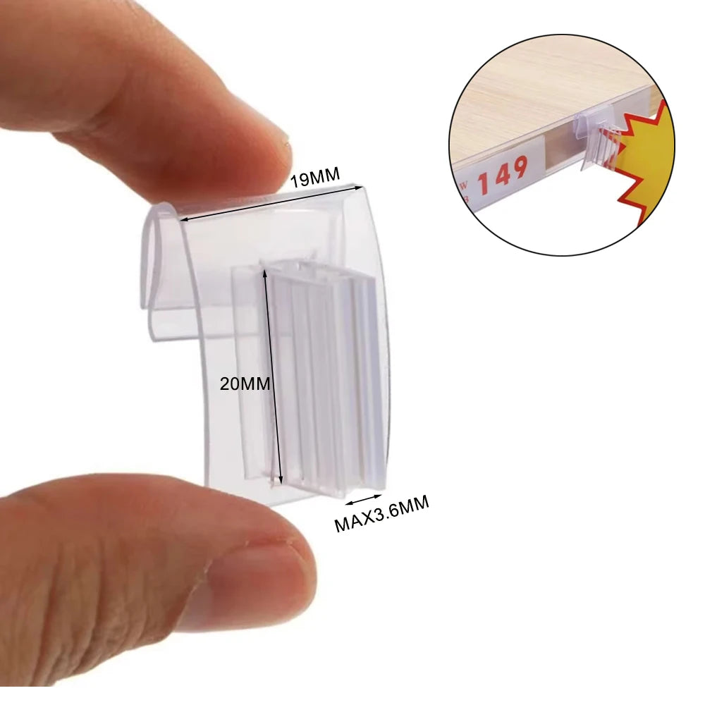 boîte rangement transparente moderne adhésif étiquette sundries sorting tag stockage armoire flexible gripper clip