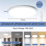 plafonnier led blanc doré moderne télécommande 30w 40w 50w étanche