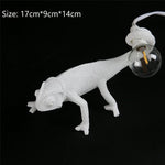 lampe murale caméléon résine texture animale chambre moderne éclairage décoration filaire blanc