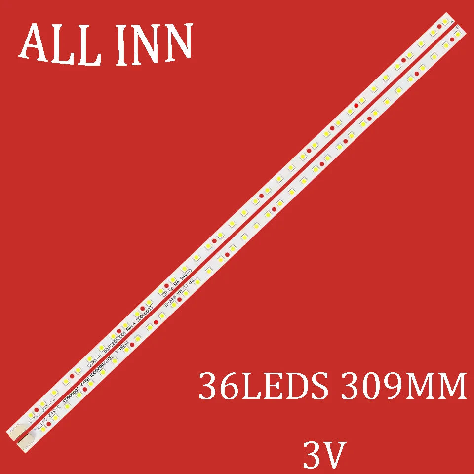 ruban led blanc 36 leds 309 mm 3v adhésif moderne connecteur deux extrémités