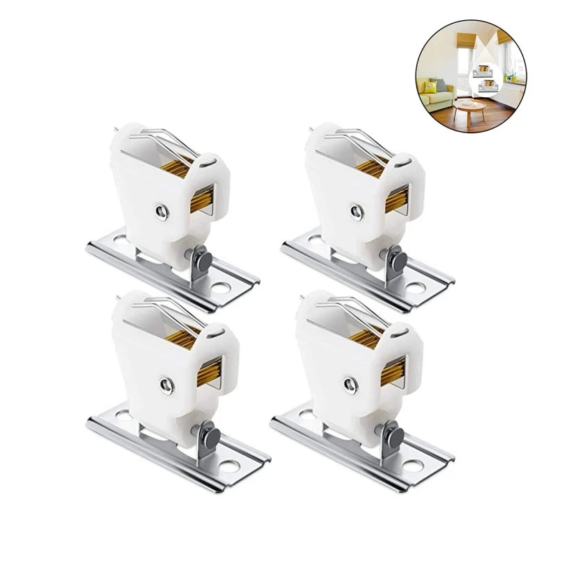 rideaux tiges blanc doré moderne quincaillerie fenêtre clé molette trois pièces