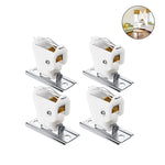 rideaux tiges blanc doré moderne quincaillerie fenêtre clé molette trois pièces