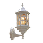 lampe murale extérieure or noir blanc ajourée victorien fixée mur opaque transparent