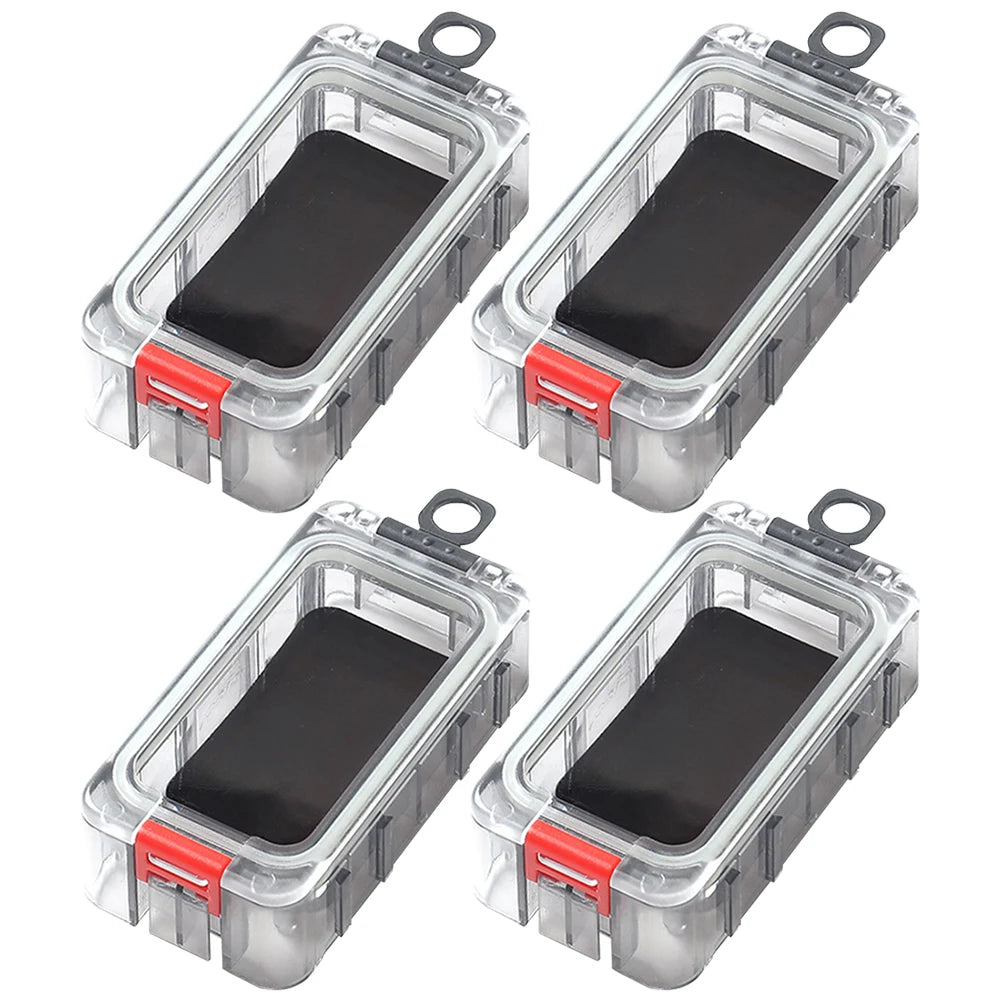 boîtes pêche transparentes accessoires carpe outils hameçons leurre pratique compactes boucle verrouillage paillettes crochets