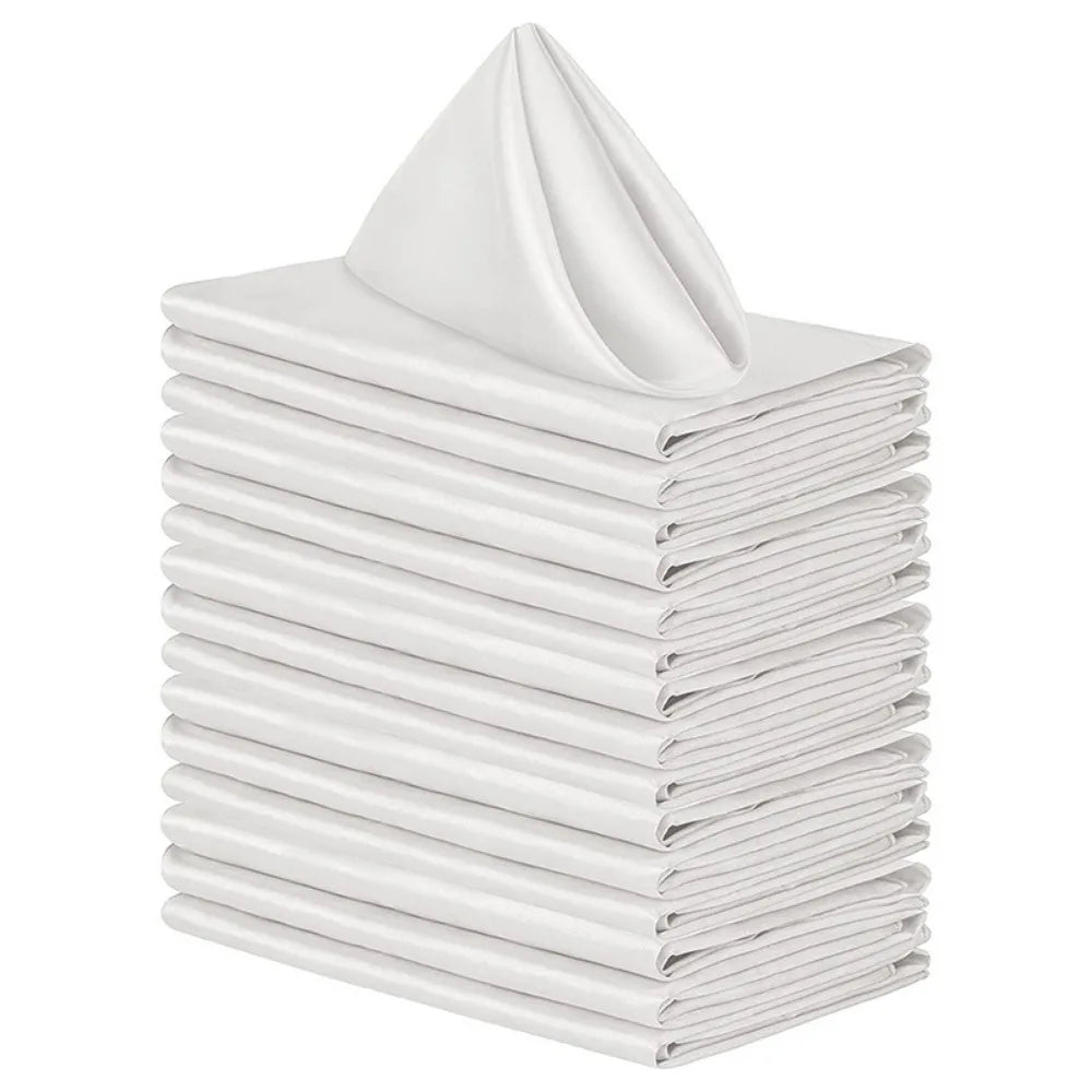 serviettes table gris bleu marine uni soyeuses réutilisables lavables événements fêtes