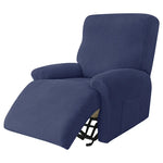 housse fauteuil inclinable gris motif géométrique moderne tissu polyestère eyelets machine wash jacquard split