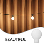 couvertures boules suspension blanc mat modernes guirlandes led tringle 100 pièces