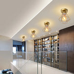 lampe moderne or structure métallique géométrique éclairage quotidien chambre cuisine salle manger entree