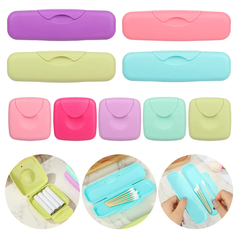 boîtes rangement opaques modernes 12 litres 100kg polyester pliables coton tige vert bleu rose