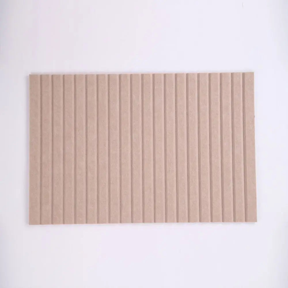 panneau décoratif feutre rayures verticales moderne 60x40cm résistant l'eau beigeclair