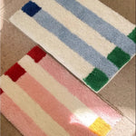 tapis moderne coloré géométrique imperméable antidérapant polyester living room front door mats