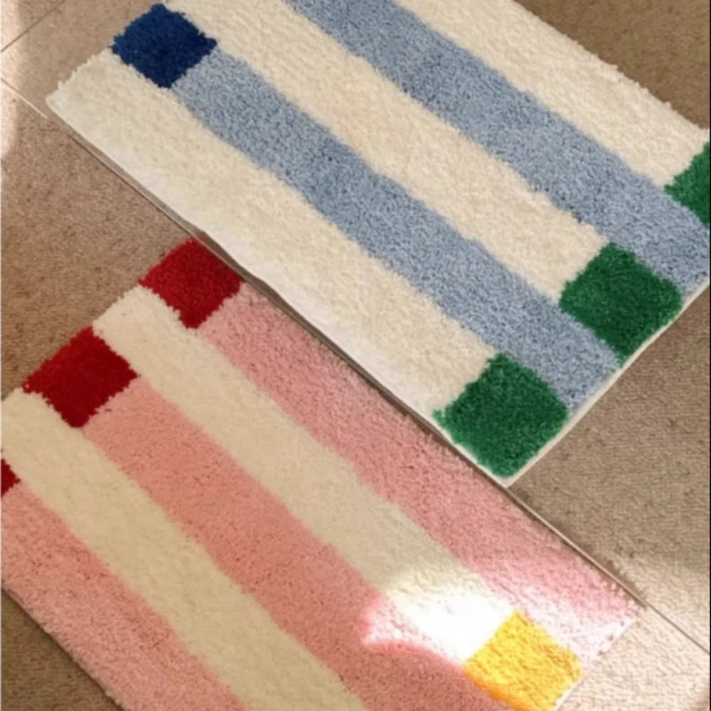 tapis moderne coloré géométrique imperméable antidérapant polyester living room front door mats