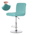 chaise haute moderne tissu carreaux rose gris violet bleu marine beige noir pied rotatif