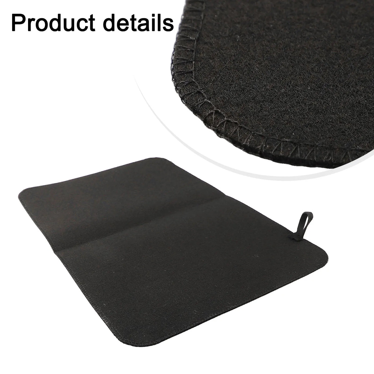 tapis d'isolation feutré absorbant eau minimaliste gris noir blanc sauna bain