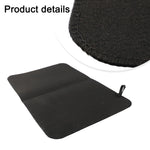 tapis d'isolation feutré absorbant eau minimaliste gris noir blanc sauna bain