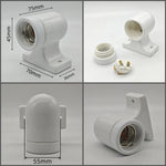 supports lampe céramique moderne blanc noir crème eyelets fixes haute temperature