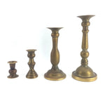 bougeoirs classiques bronze finement sculptés décoration maison vintage élégants fixations