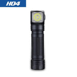 lampe torche led noire rechargeable 1000 lumens clip bandeau lanière moderne
