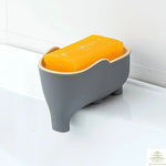 porte savon éléphant forme animaux lisses texturés picots couleurs variées décoration salle bain