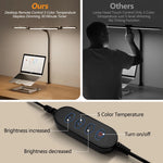 lampe led têtes couleurs 10 niveaux réglage télécommande moderne noire pince métalliqueflux lumineuxvariable