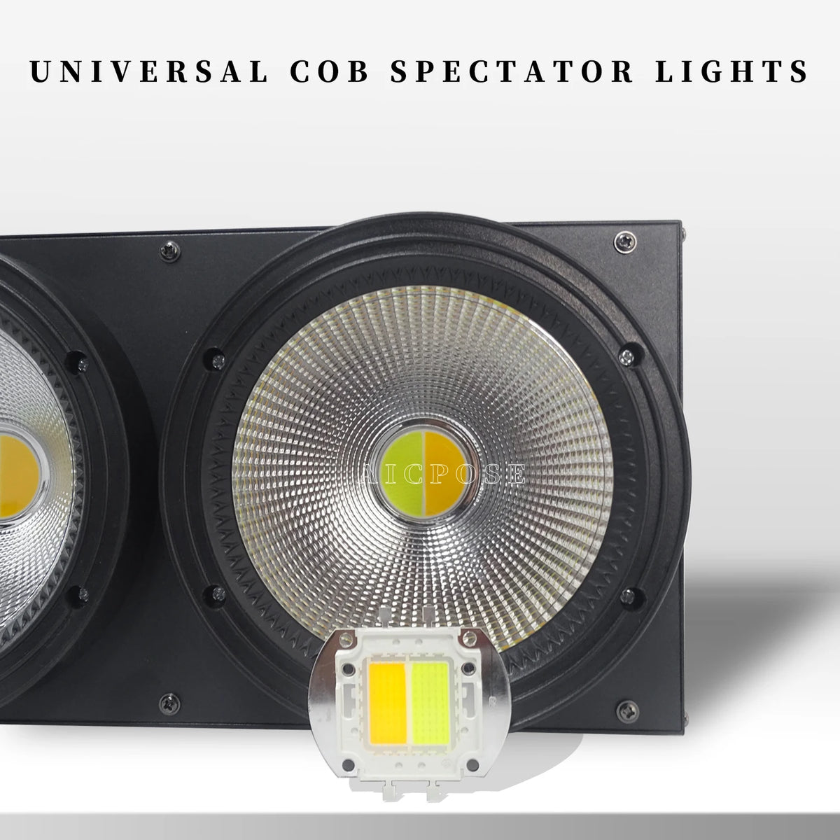 ampoule led cob 100w 200w blanc chaud froid grille led aluminium scène dj moderne
