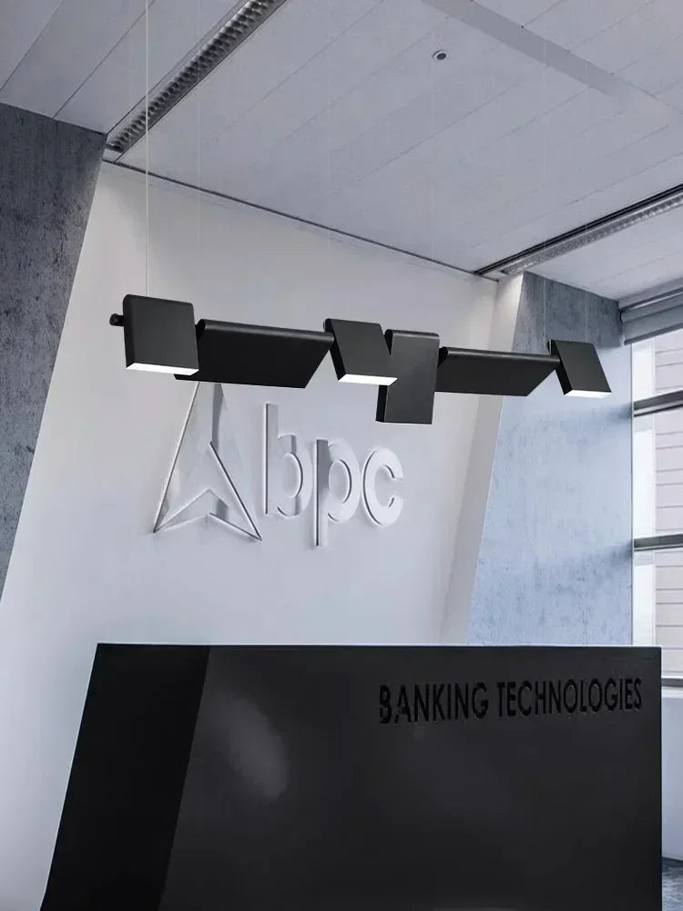 suspension lumineuse moderne led noir minimaliste 4000k 6000k 3000k