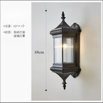 lampe murale vintage noire éclairage quotidien classique texture métallique finition lisse étanche led 90
