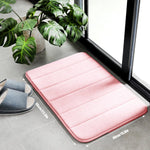tapis bain moderne doux beige rose violet gris clair respectueux environnement 60x40cm