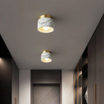 plafonnier marbré vert blanc moderne éclairage quotidien luxueux surface aspect pierre naturelle