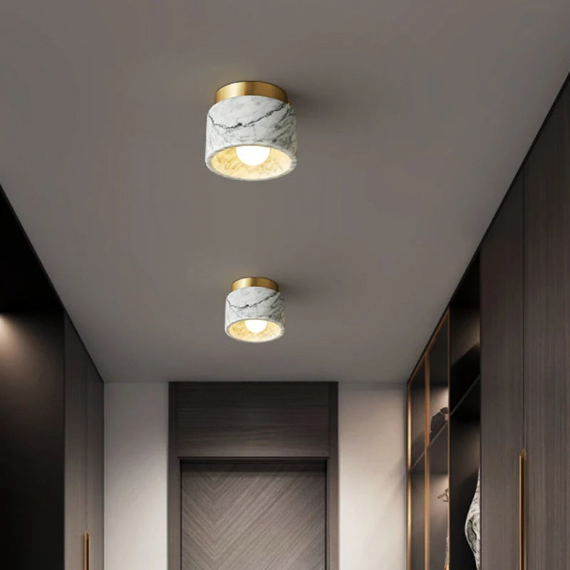 plafonnier marbré vert blanc moderne éclairage quotidien luxueux surface aspect pierre naturelle