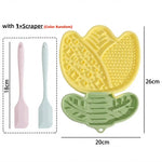 bol alimentaire animal moderne forme tulipe silicone antidéglutition antichoque
