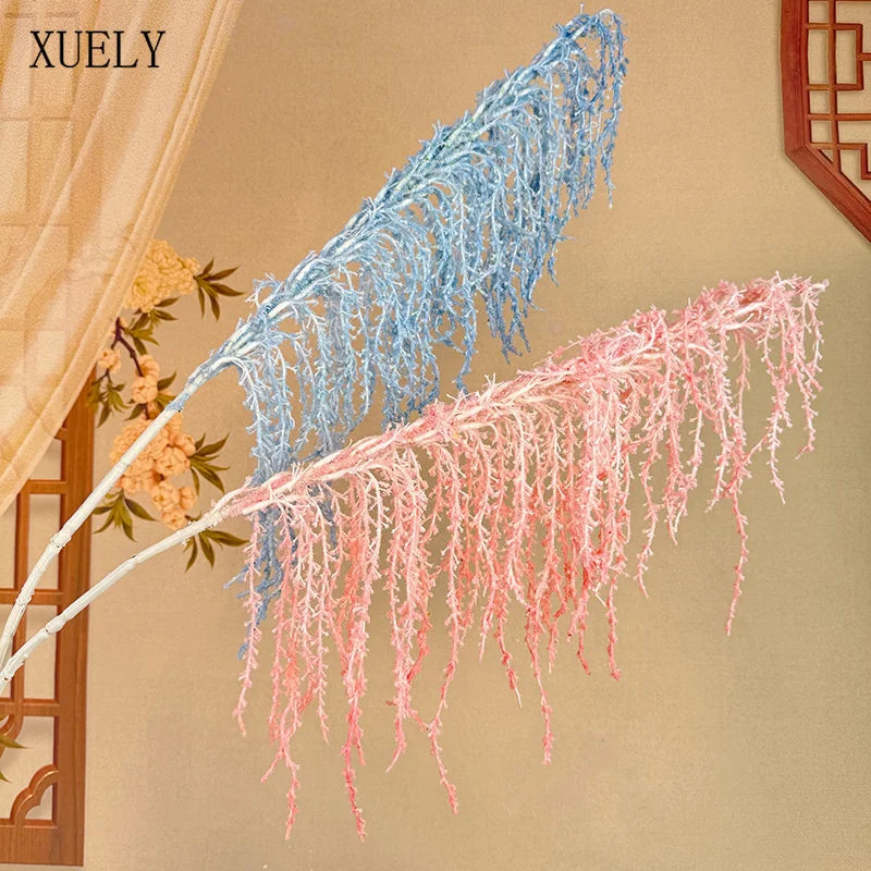 plume artificielle bleu clair rose blanche verte rouge décoration extérieure intérieure événement maison