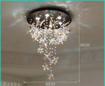 lustre suspendu moderne élégant transparent multicolore fleurs papillons clips métalliques chambre salon