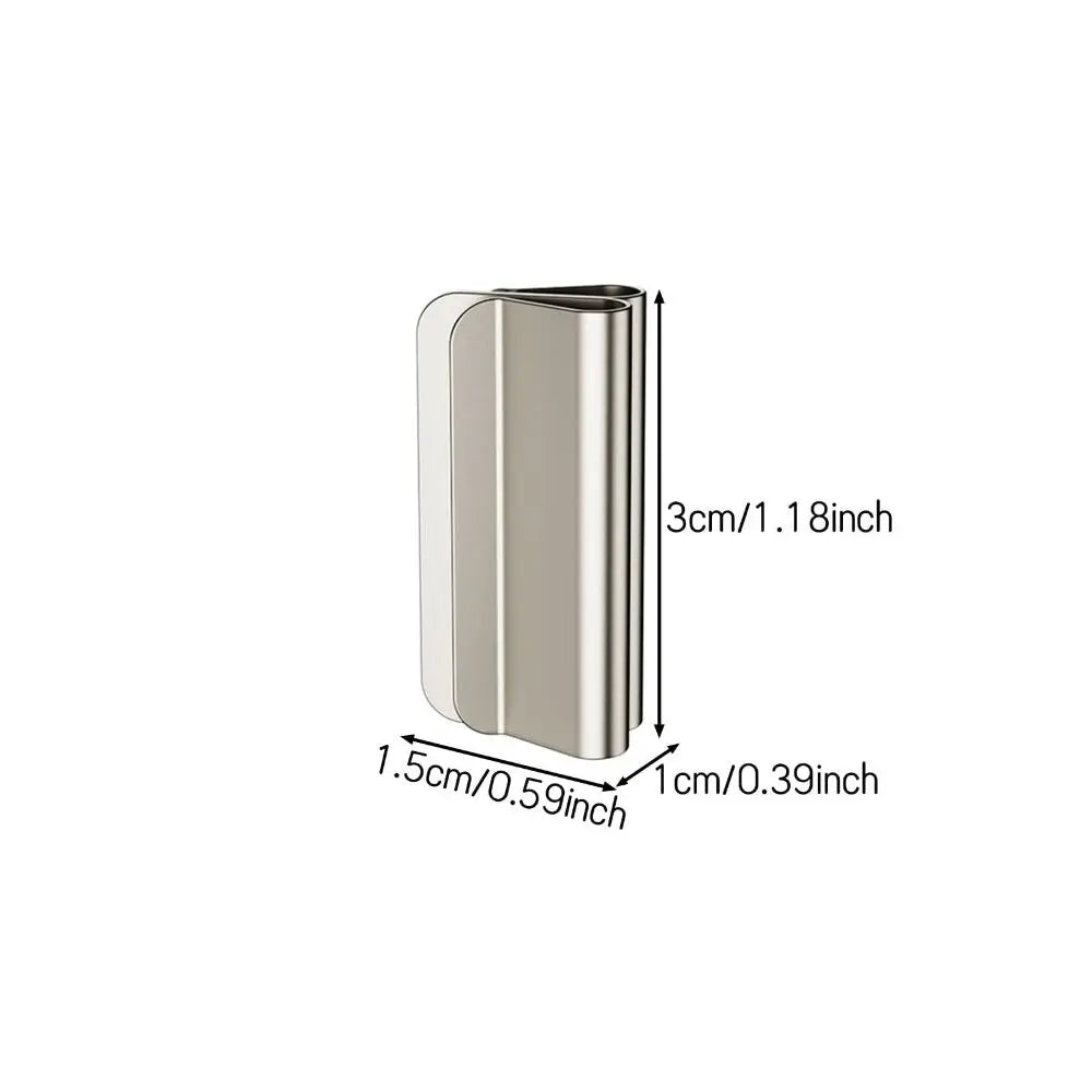 clips rideau magnétiques argentés modernes résistants rouille polyester coton finition blanche fixations puissantes sans