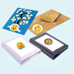 sticker autocollant smiley expression positive très bien travail bien fait amusant bricolage decoration rouleau