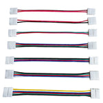 connecteur double tête bande led 2pin 3pin 4pin 5pin 6pin 15cm blanc rouge noir