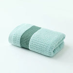 serviettes toilette coton ondulées gris modernes salle bain durable machine laver 34x74cm anneaux murales