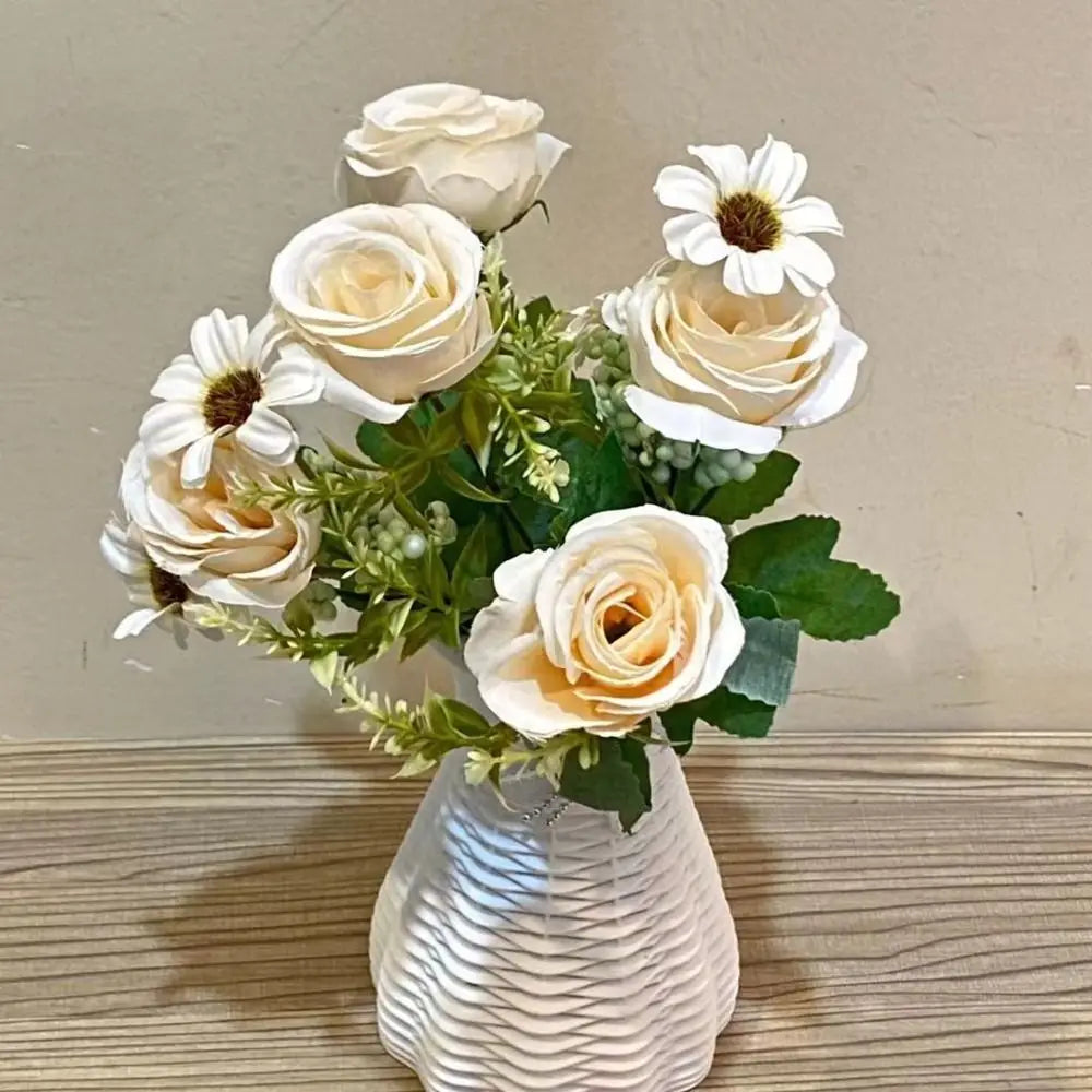 bouquet fleurs artificielles roses pivoines modernes décoration intérieure maison festive