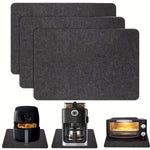 tapis protection moderne noir 44x30cm polyester adhésif isolation thermique résistant chaleur